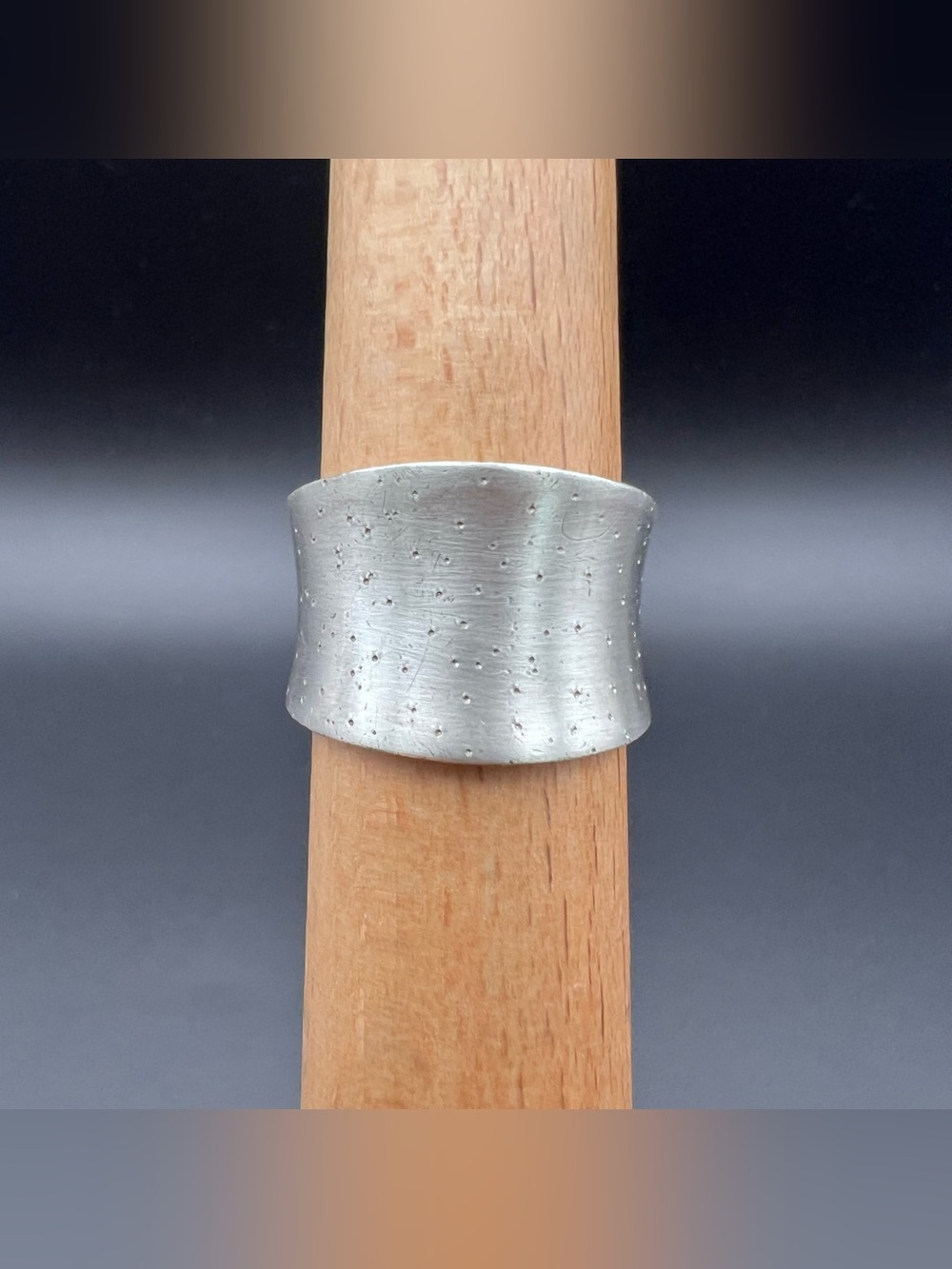 Sterling Silver Textured Saddle Ring